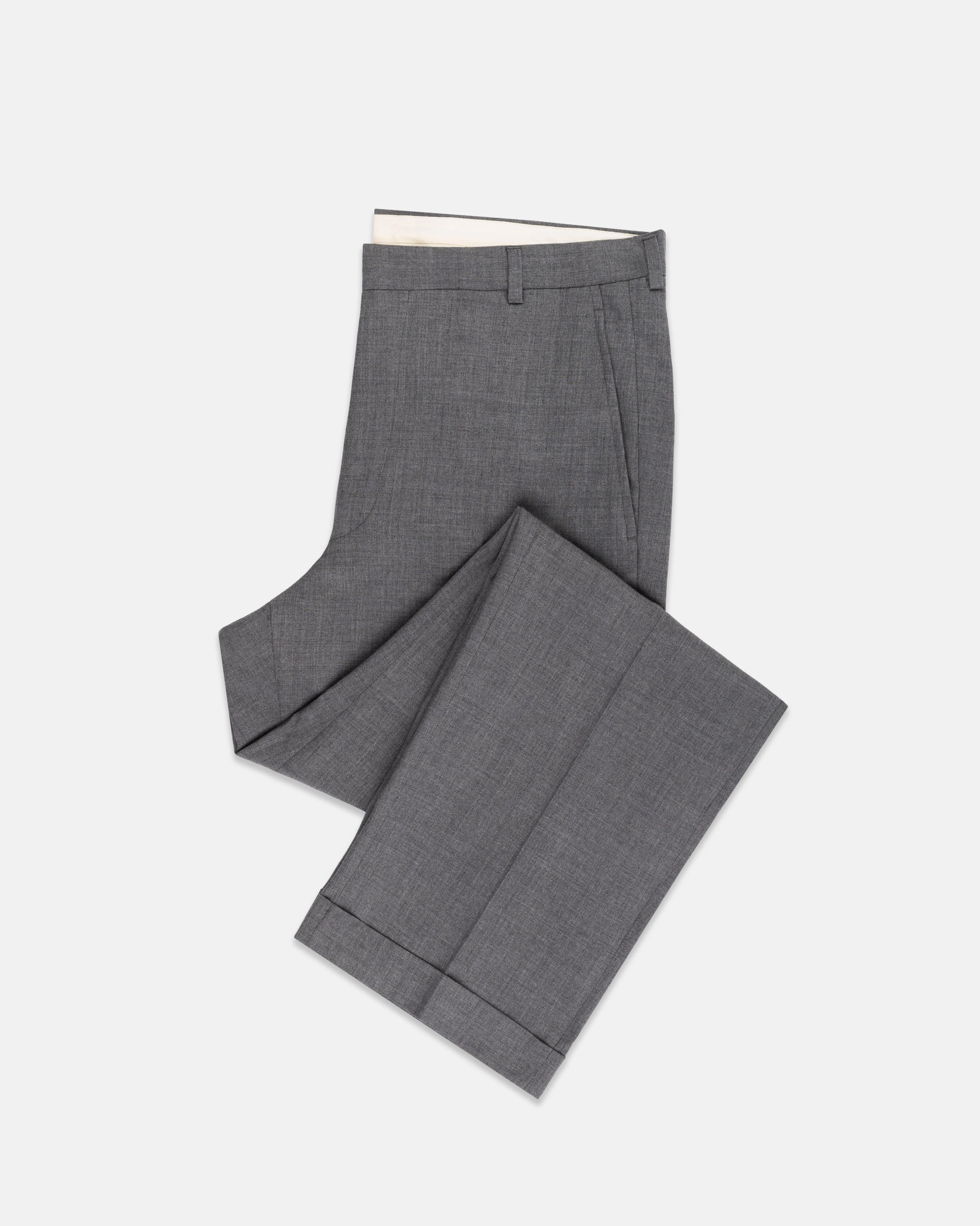 CAMBRIDGE GREY FOX AIR WOOL TROUSERS