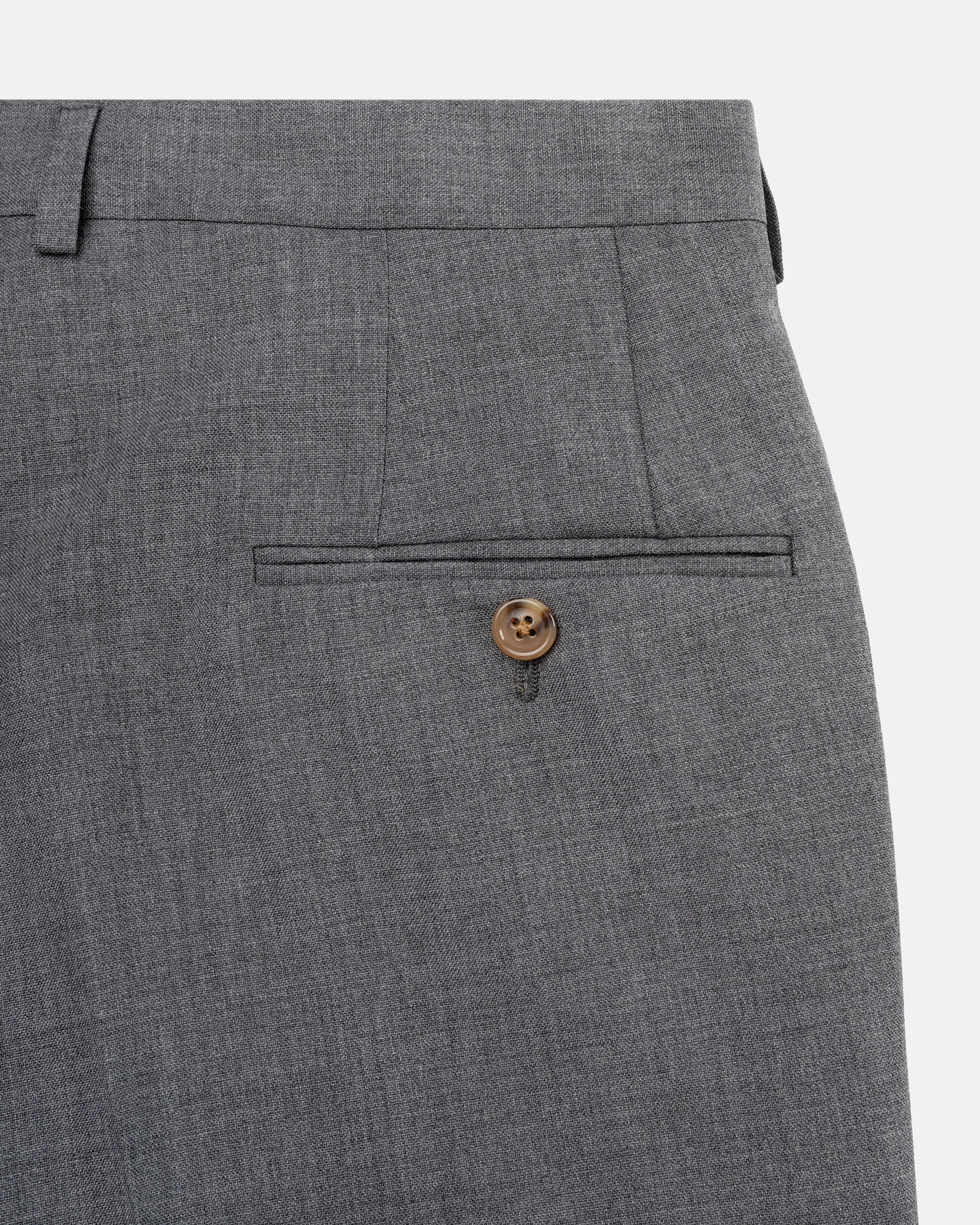 CAMBRIDGE GREY FOX AIR WOOL TROUSERS