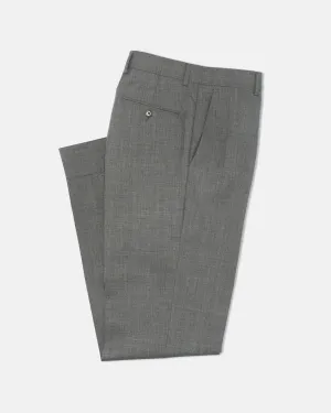 CAMBRIDGE GREY TROPICAL WOOL TROUSERS