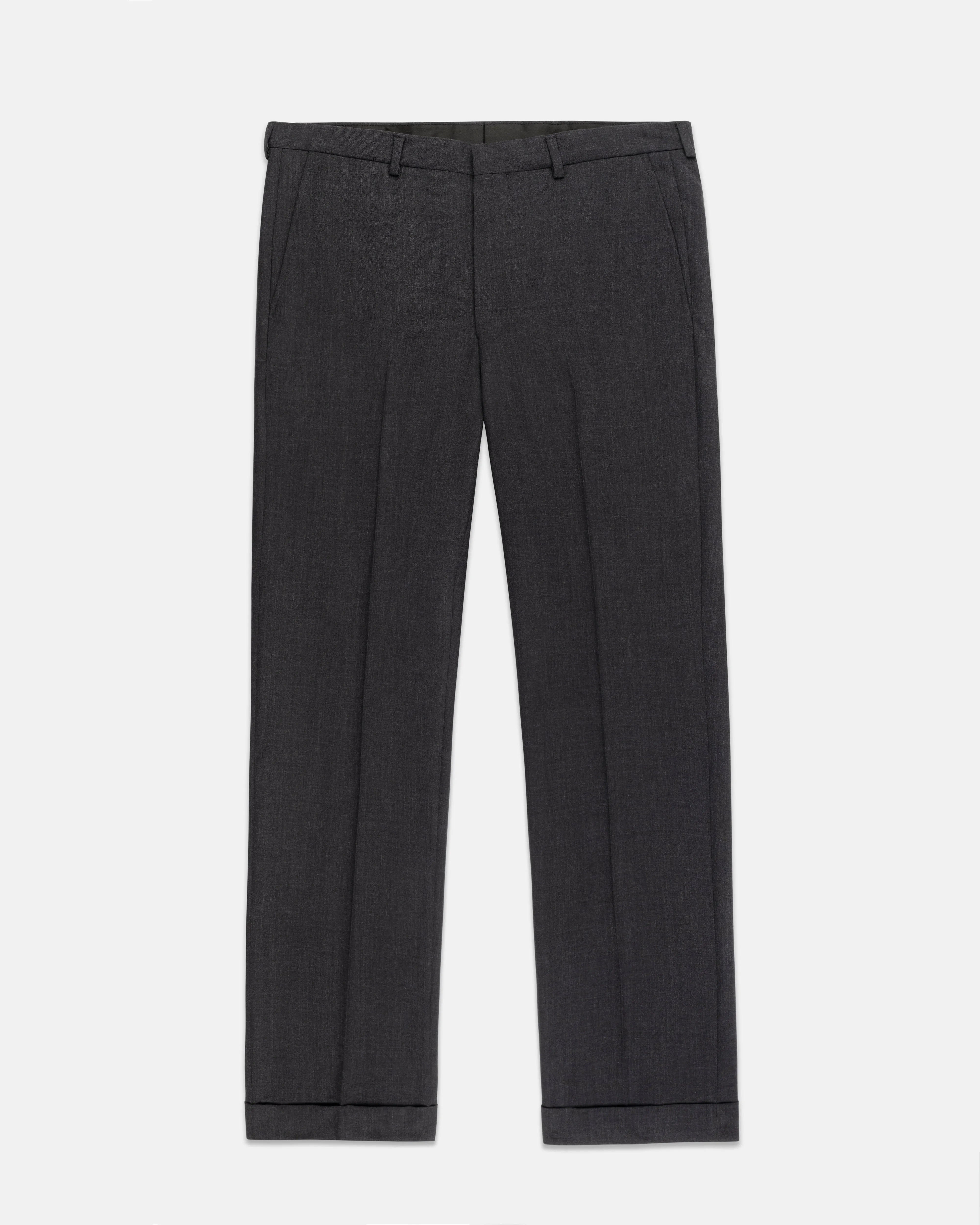 CHARCOAL GREY FOX AIR WOOL TROUSERS