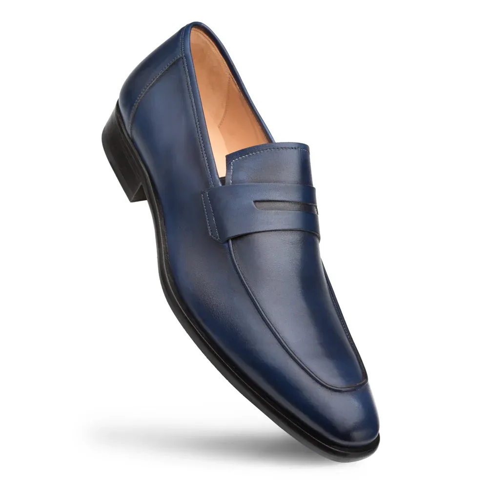 Mezlan Calfskin Penny Loafer