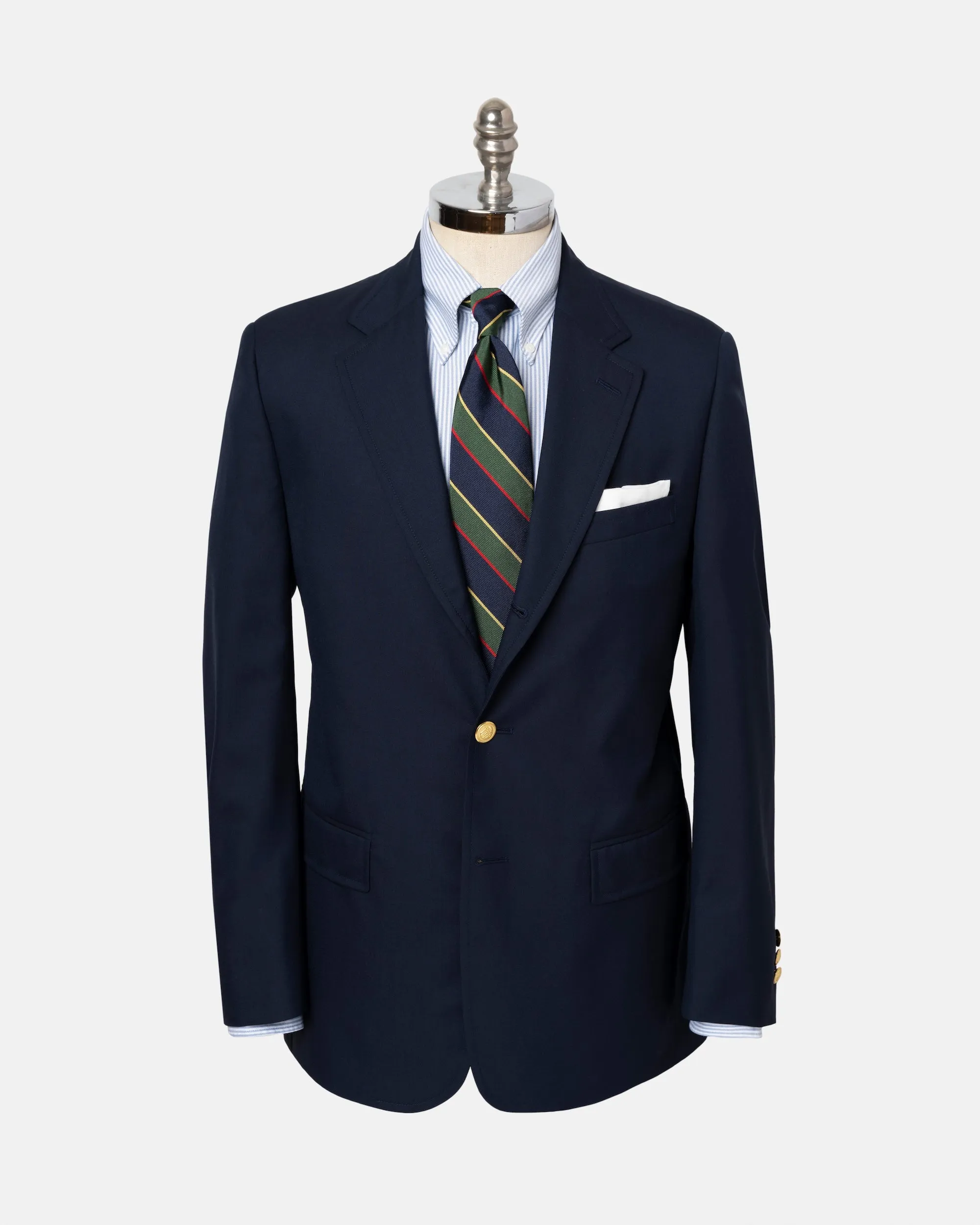 NAVY TROPICAL WEIGHT WOOL BLAZER