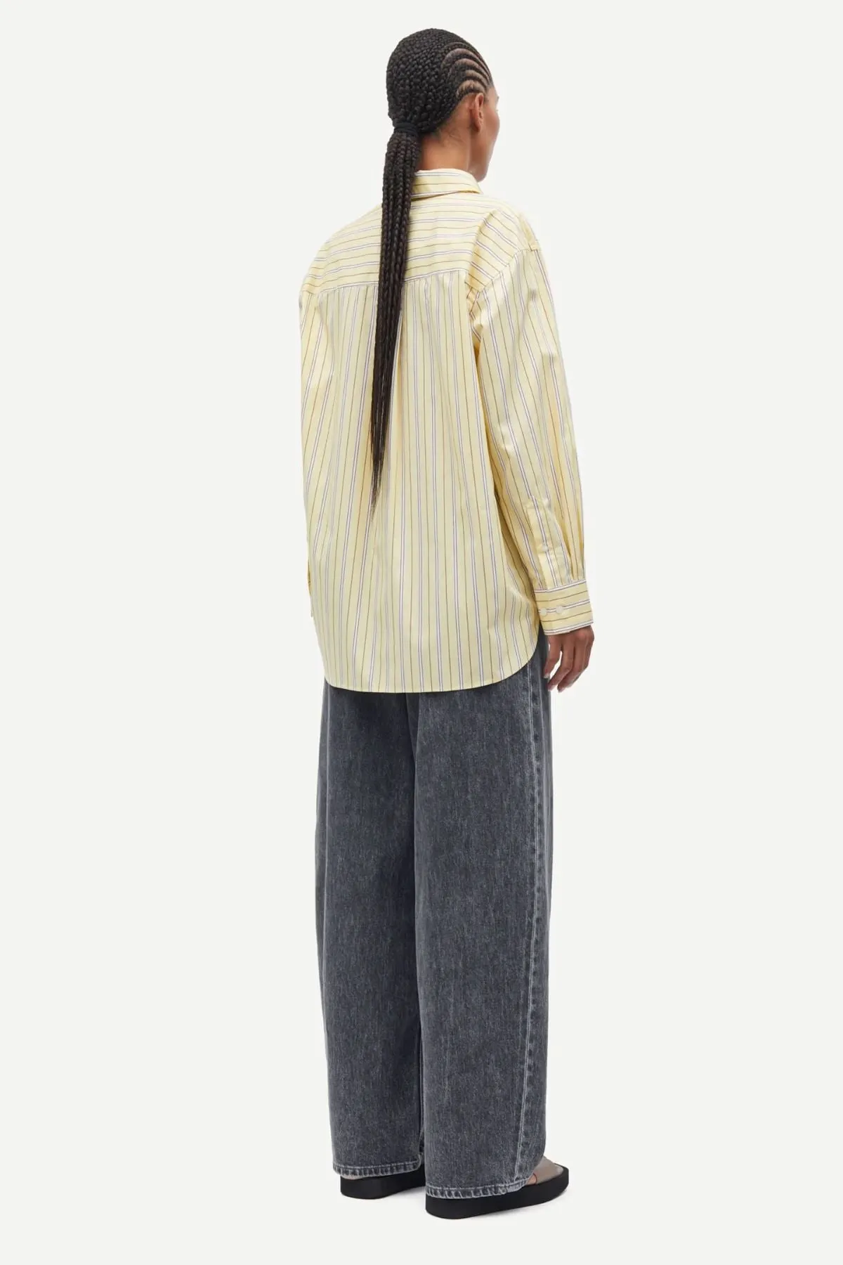 Samse Samse Salova Shirt - Dusty Yellow Stripe