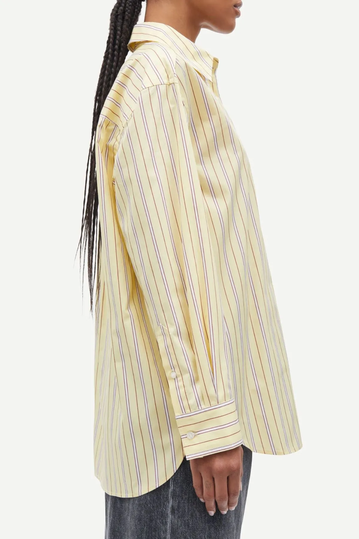 Samse Samse Salova Shirt - Dusty Yellow Stripe