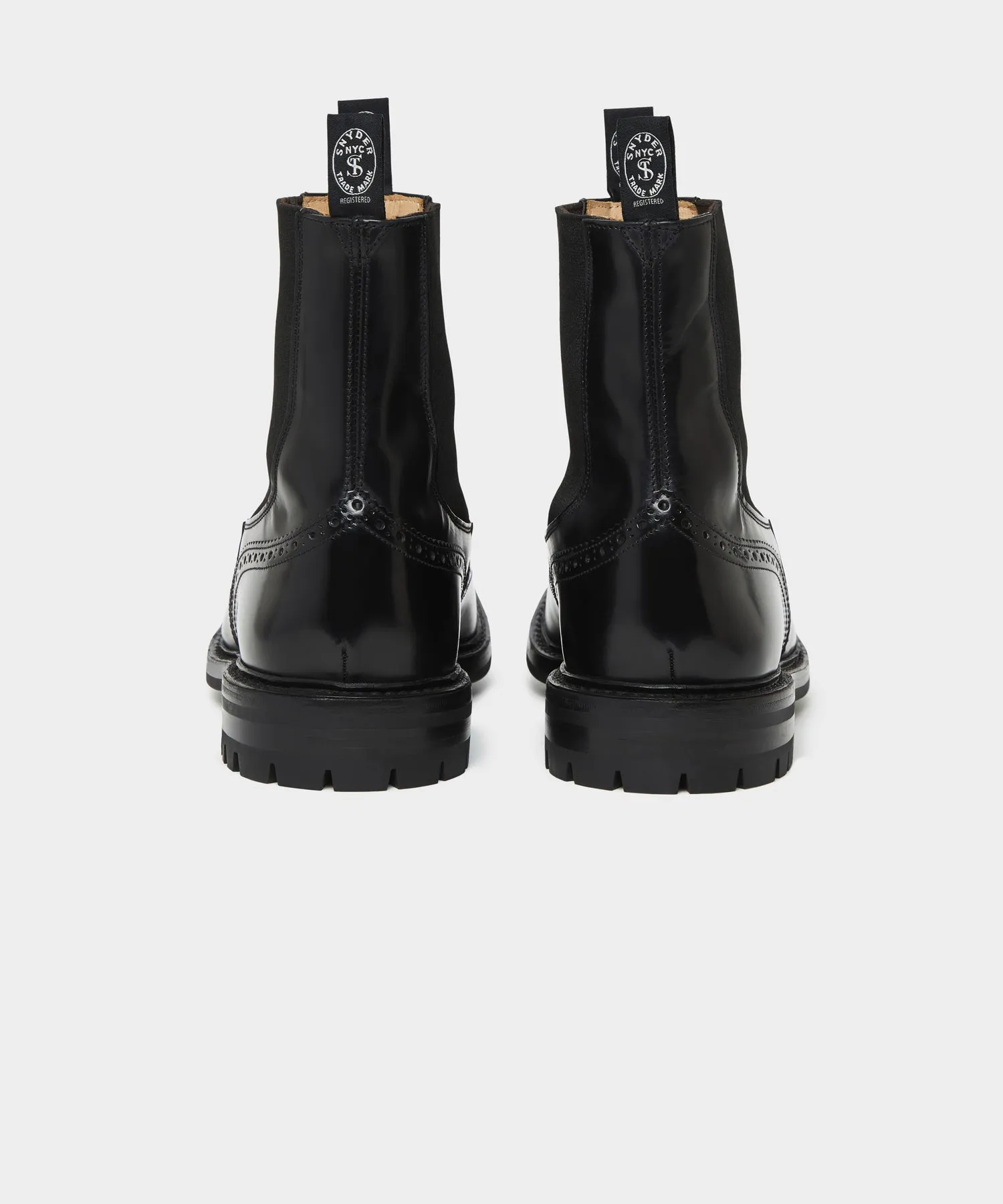 Todd Snyder x Tricker's Henry Wing Cap Chelsea Leather Boot