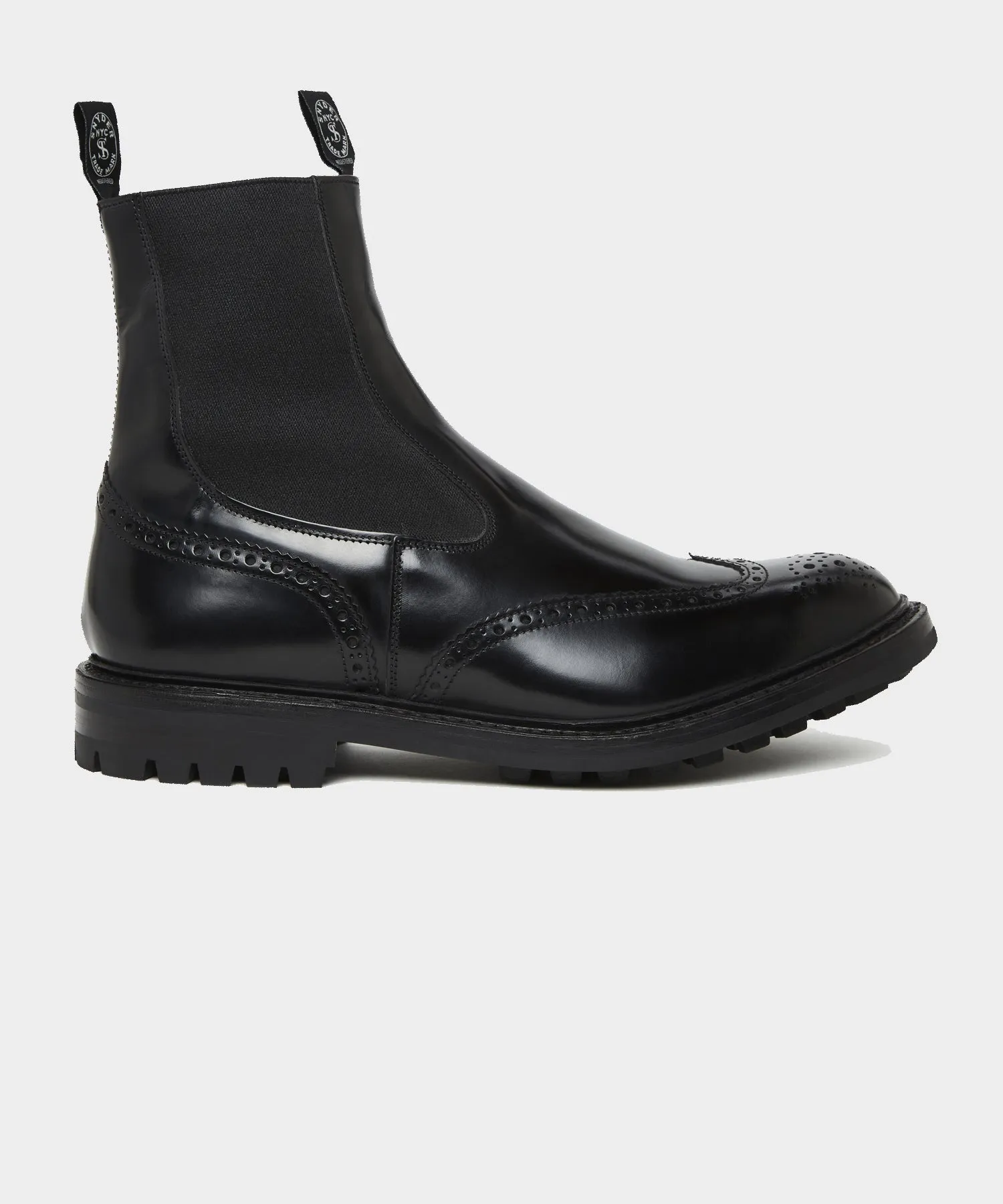 Todd Snyder x Tricker's Henry Wing Cap Chelsea Leather Boot
