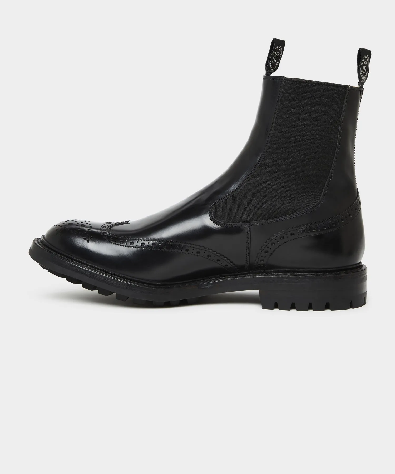 Todd Snyder x Tricker's Henry Wing Cap Chelsea Leather Boot