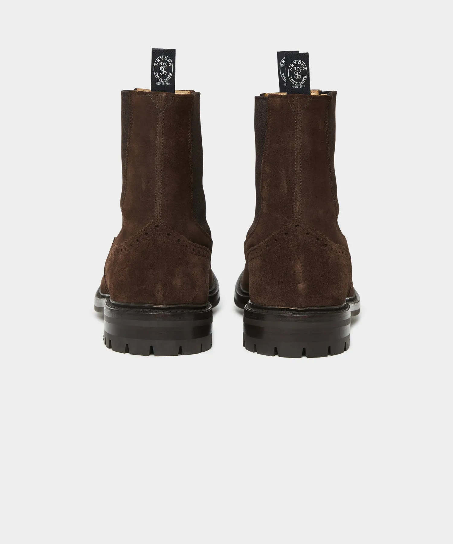Todd Snyder x Tricker's Henry Wing Cap Chelsea Suede Boot