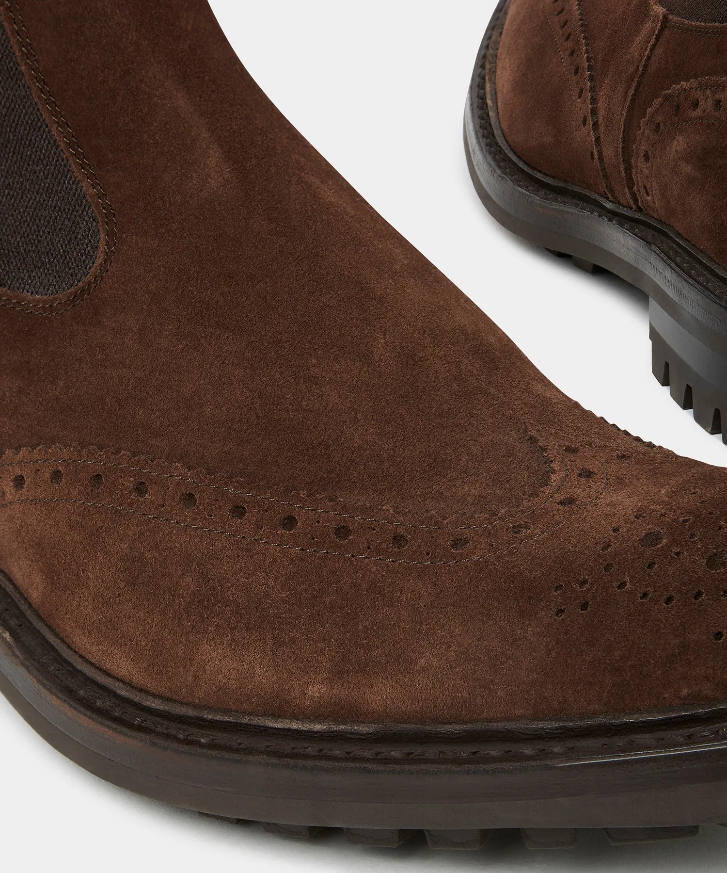 Todd Snyder x Tricker's Henry Wing Cap Chelsea Suede Boot