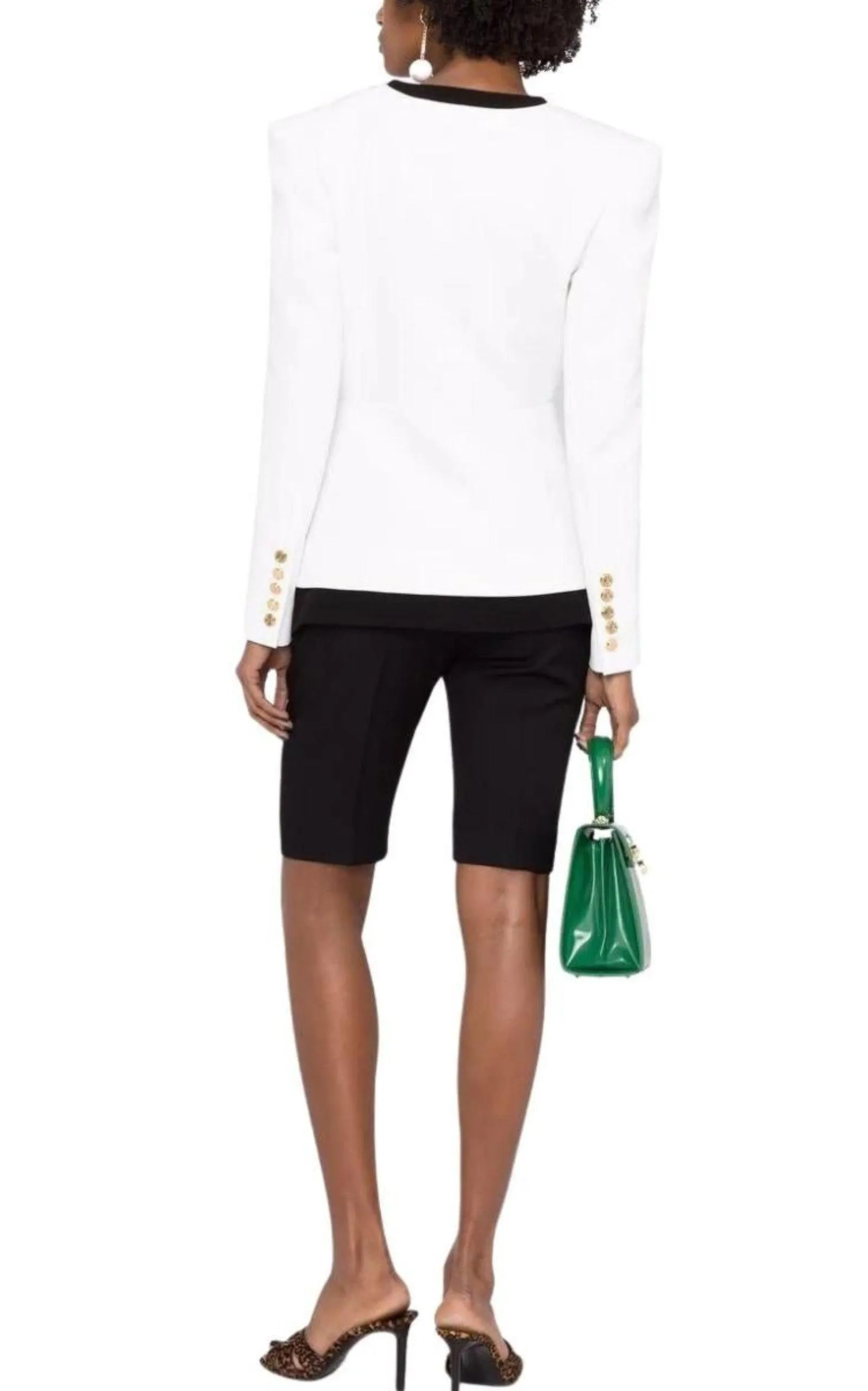 Two-tone Crepe Blazer