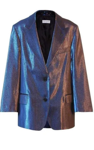 Two-Tone Lam Blazer